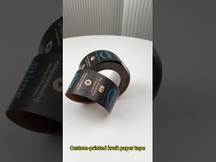 オーダーメイドロゴ印刷付きのエコフレンドリー 単面接着式 自己接着式クラフトテープ